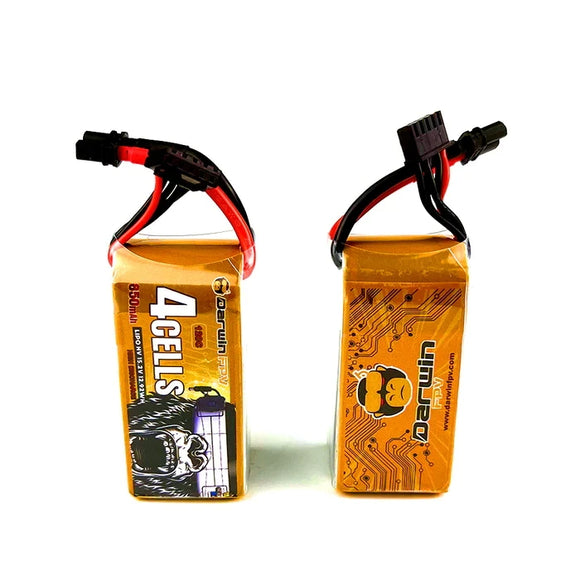 Darwin FPV 4S 850mAh 15.2V Lithium Polymer FPV Drone Battery For BabyApe Ⅲ Pro/Freestyle, CineApe 25 FPV Drone