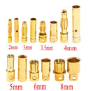 5Pairs Gold Plated Brass Banana Connectors RC Toys Plug Lipo Battery To Electronic ESC Motor DIY Accessories 2/3/3.5/4/5/6/8mm-1