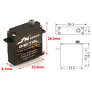 JX Миниатюрный бесколлекторный сервопривод 2,6 кг PDI-HV0903MG Digit Металлические шестерни, микромотор DC6~7,4 В для радиоуправляемых автомобилей, самолетов, гоночных дронов-6