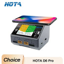 HOTA D6 Pro Charger - AC 200W DC 650W 15A, 2X325W 2X15A, Wireless Charging for 1-6S Lipo/LiHV/NiCd/NiMH & RC Models-4