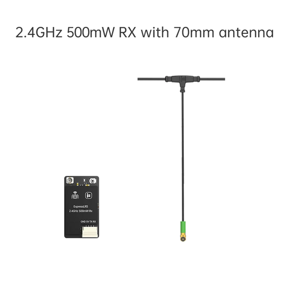 iFlight ExpressLRS ELRS 500mW Single Antenna Receiver ELRS 900MHz 500mW RX / ELRS 2.4GHz 500mW RX for FPV Parts