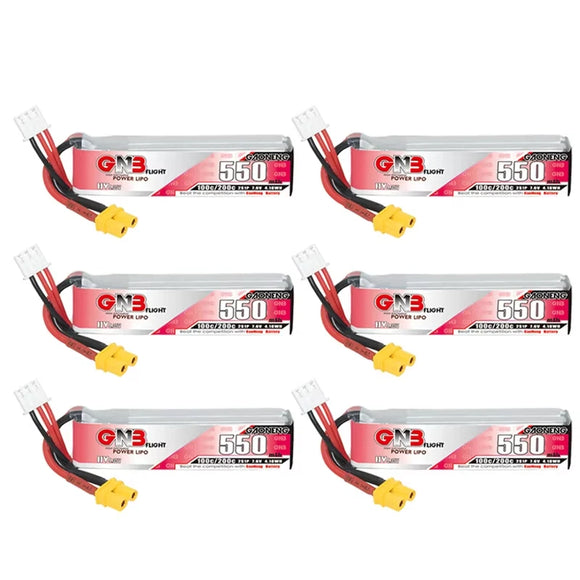 GNB HV 7.6V 550mAh 100C/200C Lipo Battery Tinyhawk For RC Helicopter Quadcopter FPV Racing Drone Spare Parts 2S Battery