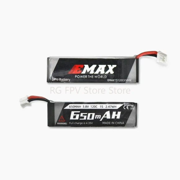 EMAX Official 1S 650mAh LiPo Battery 3.8v HV Charger PH2.0 Connector For Tinyhawk III Plus FPV Racing Drone Quadcopter