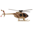 RC ERA C184 MD500 Scale 4CH Flybarless Optical Flow Gyro Stabilized RC Helicopter Remote Control Toys - Sand Yellow Livery
