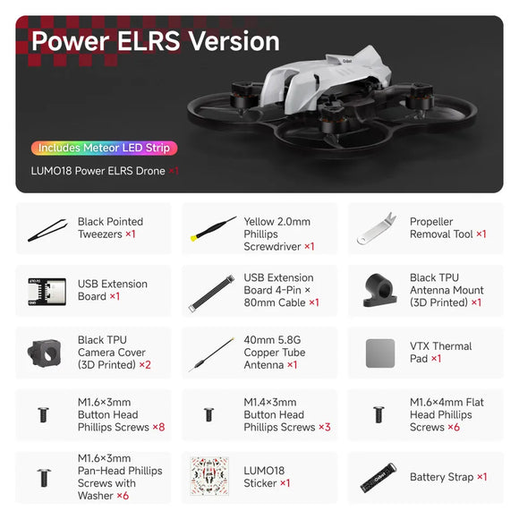 Oxbot Lumo18 1.8-inch SpeedyBee App Parameter Setting for FPV Freestyle Racing DIY Parts