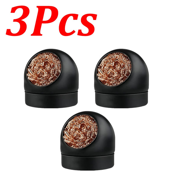 1-14Pcs Soldering Iron Tip Cleaner Desoldering Ball Cleaning Nozzle Tip Clean Brass Wire Sponge Copper Wire Cleaner Ball Tools