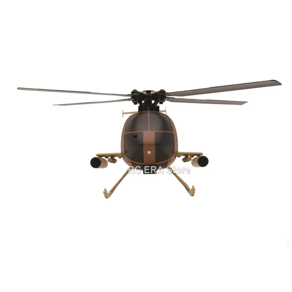RC ERA C184 MD500 Scale 4CH Flybarless Optical Flow Gyro Stabilized RC Helicopter Remote Control Toys - Sand Yellow Livery