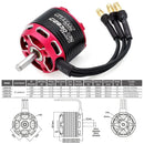 Moteur Brushless Outrunner Surpass Hobby C2822 2826 2830 2834 2838 V2 pour Quadricoptère Drone Avion Planeur Aile Fixe RC-5