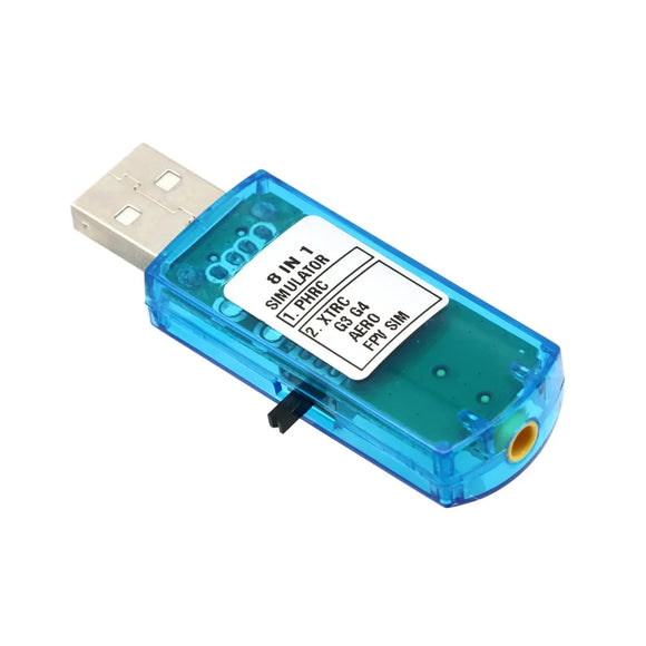 USB Flight Simulator Computer Flight Simulator 8IN1 8 in 1 support PPM For XTR5 FMS G4 FPV Airplane Helicopter Controller