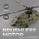 WLtoys K170 RC Helicopter with Gyro UH-60L 4CH Remote Control Brushless Helicopters with LED Light Airplane Toys for Kids