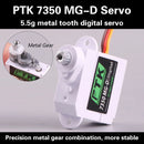 PTK PTK 7350 MG-D 5.5g Digital Servo Metal Gear for EPP F3P F3K F3L F5L Glider indoor plane RC Car Helicopter Robot - Servo at ZoneFPV