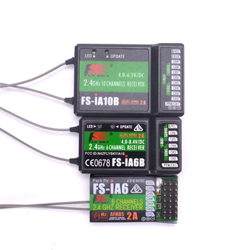 FlySky FS-IA10B IA6B X6B FS-A8S IA6 receiver receptor for i6 i10 CT6B T6 TH9x transmisor de Control remoto partes - 0