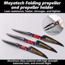 Mayatech 8MM Package for sale model aircraft metal folding propeller + folding nylon propeller fixed wing propeller clamp seat-7