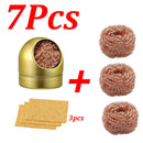 1-14Pcs Soldering Iron Tip Cleaner Desoldering Ball Cleaning Nozzle Tip Clean Brass Wire Sponge Copper Wire Cleaner Ball Tools