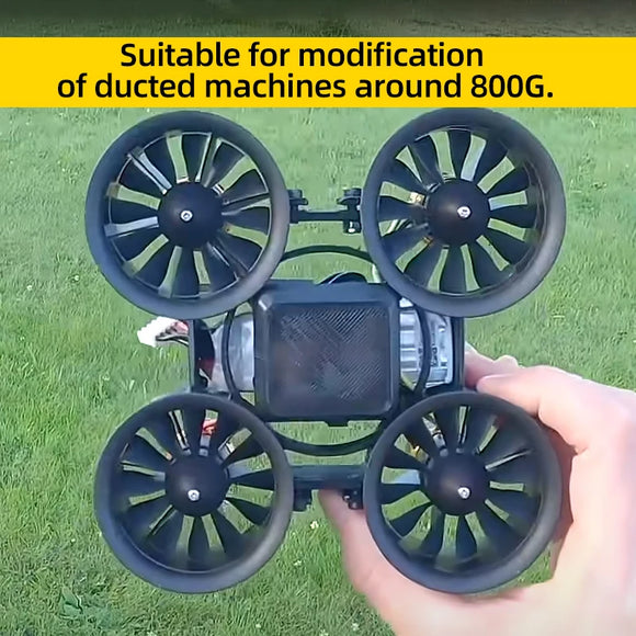QX-MOTOR 50MM EDF QF2611 Brushless Motor 3300/4000/4600/5000KV CW/CCW 12-Blatt Impeller für 3-4S Lipo RC Flugzeugmodell
