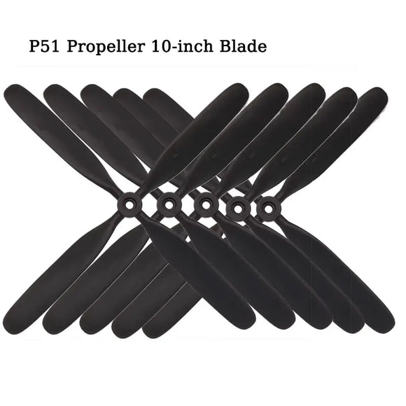 10.5x8 Inch 4-Blade Motion P51 Style Propeller for 1080 Model Airplanes Small Parts Accessory for Remote Control Toys - Propellers at ZoneFPV