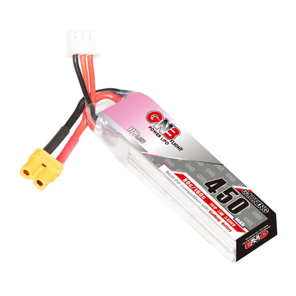 GNB 2S 7.6V 450mAh 80C/160C HV Lipo Battery With XT30 For Racing Drone FPV Quadcopter Helicopter Parts 7.6V Battery