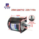 68KTYZ 220v/110V Permanent Magnet Synchronous Motor Central Shaft 8mm Forward Reverse Controllable AC Electric Motor - Motors at ZoneFPV