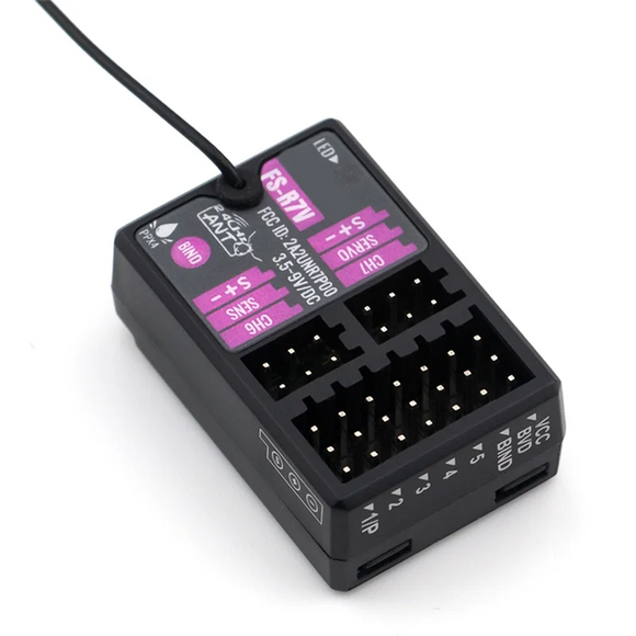 ABUO-Receiver FS-R7V 7CH 2.4G Receiver Can Be PPM/IBUS Output For Remote Control Car Boat