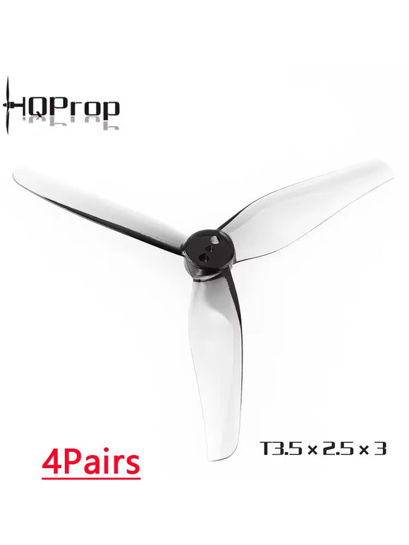 4Pairs HQProp T3.5X2.5X3 3.5inch Propeller 3525 1.5mm Shaft 3-Blade Props For iFlight iH3 RC DIY FPV Racing Drone HQ Prop