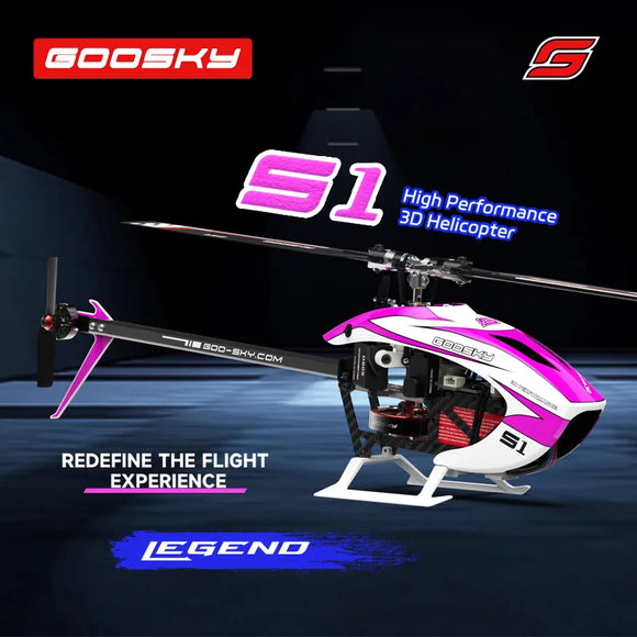 NEW Goosky S1 BNF 6ch 3d Stunt Double Brushless Motor Direct Drive Motor Flybarless Direct-drive Rc Helicopter Toy Gifts