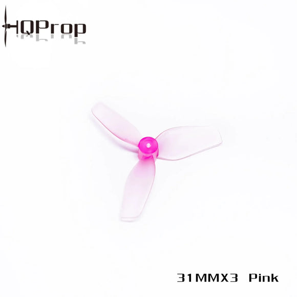 Hqprop Elica ultraleggera da 31 mm x 3 pollici (1,2 pollici) Eliche a 3 pale da 1,2 x 1,1 x 3 con albero da 1 mm per droni RC FPV Freestyle Micro FPV Tinywhoop