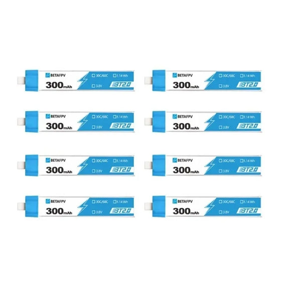 BETAFPV BT2.0 1S 300mAh Battery 3.8V 4.35V 30C/60C Lipo for Cetus FPV Googles Tiny Whoop Drone Meteor65