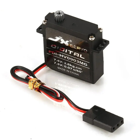 JX Миниатюрный бесколлекторный сервопривод 2,6 кг PDI-HV0903MG Digit Металлические шестерни, микромотор DC6~7,4 В для радиоуправляемых автомобилей, самолетов, гоночных дронов