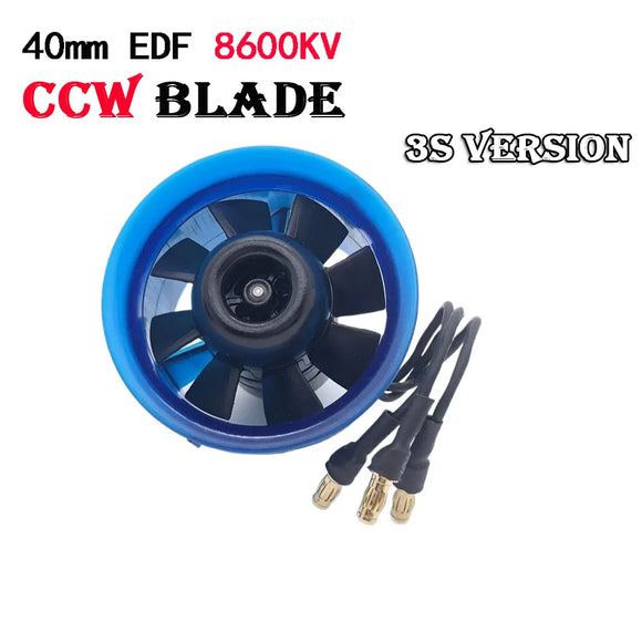 Hobbyocean 40 mm EDF 8 Blatt CCW/CW Impeller System mit 6500KV 8600KV Brushless Motor 3S/4S für RC Flugzeug Modell Jet