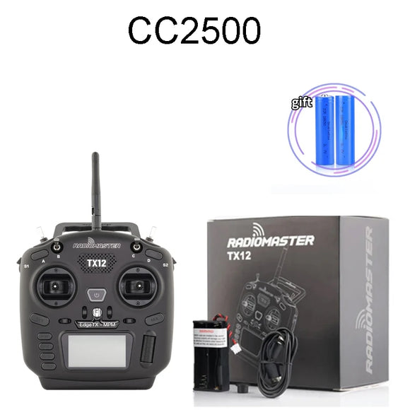 In Stock RadioMaster TX12 MKII MK2 Mark 2 Radio ELRS/CC2500 EdgeTX OpenTX 16CH Multi-Module Compatible Radio Control Transmitter