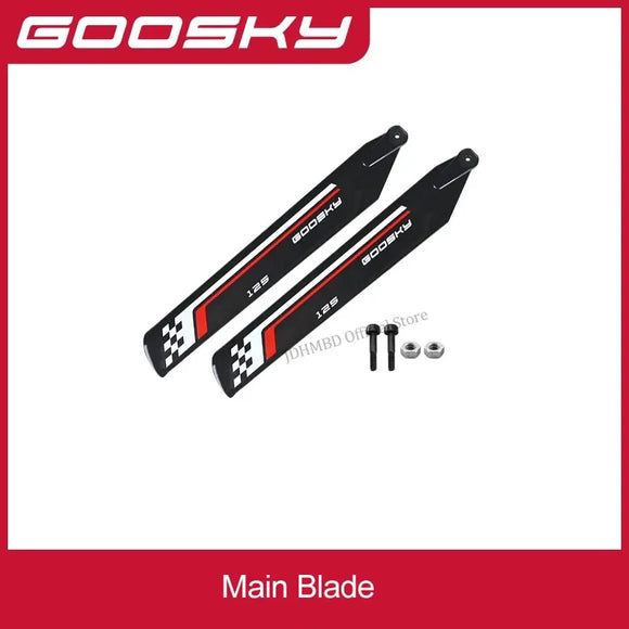 GOOSKY S1 Helicopter Spare Parts Main Blades Tail blade  Canopy Tail Boom Main Shaft Set