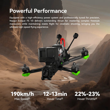 iFlight Nazgul Evoque F5 V3 O4 HD 6S FPV Drone BNF DC/X Dual Geometry Flexible Switching Borg Mini F7 FC Mini 60 ESC Quadcopter - 0