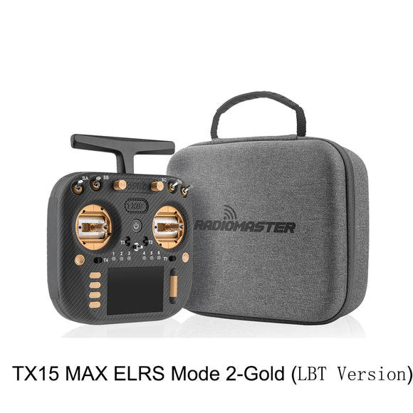 Radiomaster TX15 Max 3.5inch IPS Touchscreen Radio Controller ExpressLRS With AG02 CNC Hall Gimbal Built-in Gyro Microphone