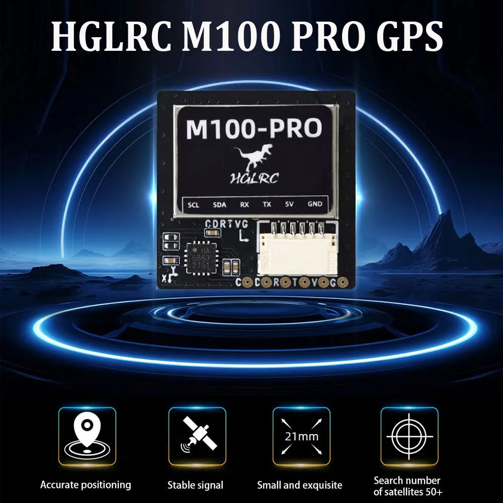 HGLRC M100 PRO GPS B101 QMC5883L Compass FPV Drone Module | ZoneFPV