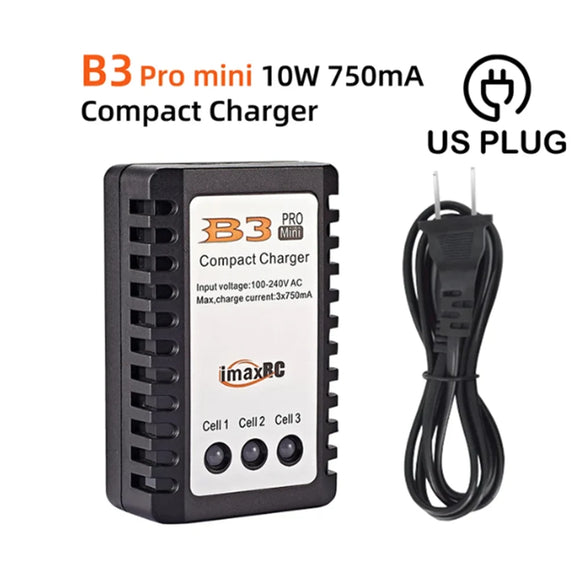 IMAX B3 PRO Lipo Battery Compact Charger 7.4V 11.1V 2S 3S 110-240V Lipo Power Supply Charger EU Plug For RC Helicopter Parts