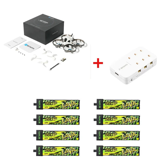 BETAFPV 2026Nouveauté Meteor75 Pro P1 Quadricoptère FPV Brushless Whoop ELRS 2.4G pour Batterie LAVA II1S 580mAh Brushless Whoop