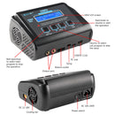 HTRC Cargador de baterías C150 AC DC 150W 10A Descargador para baterías LiPo LiHV LiFe Lilon NiCd NiMh Pb Cargador Lipo Cargador balanceador-5