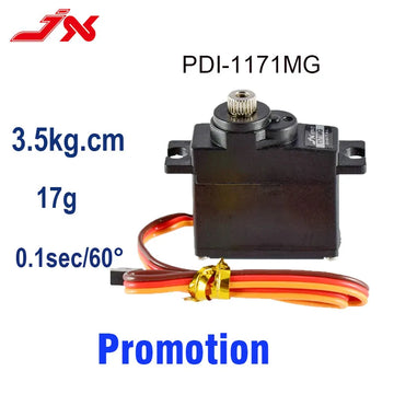 JX PS-1171MG PDI-1171MG 17g 3.5kg Metal Gear Micro Servos For RC Crawler Car Airplane Boat Robot Helicopter Drone Accessories