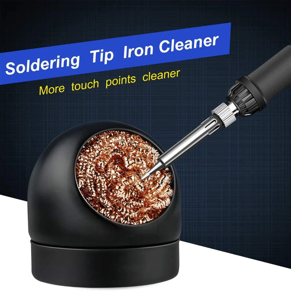 1-14Pcs Soldering Iron Tip Cleaner Desoldering Ball Cleaning Nozzle Tip Clean Brass Wire Sponge Copper Wire Cleaner Ball Tools