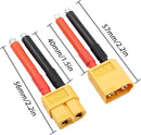 5 Pairs XT60 Plug Connector Female and Male with 14AWG 57MM Silicon Wire for RC Lipo Battery Cable Drone Car Boat-3