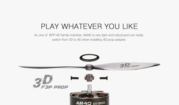 T-Motor Combo BPP-4D pro (motore brushless Am40, ESC Poff3p 16A, elica jett8542) per drone ad ala rigida