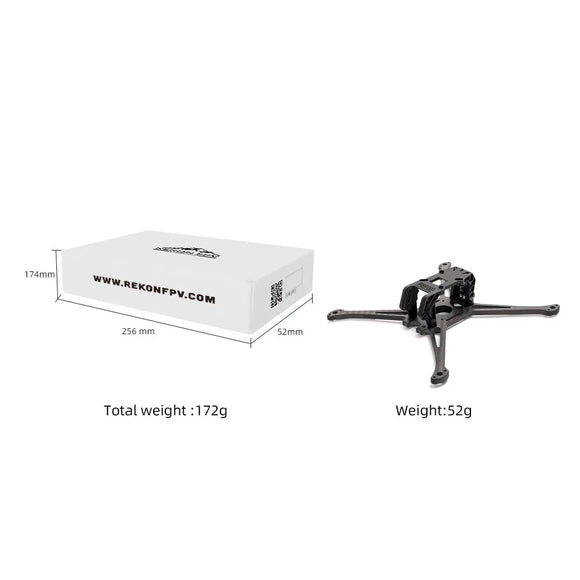 Telaio per drone RC HGLRC Rekon 5 LITE O4 Portata lunga Leggero Volo a lunga distanza Accessori FPV Fai da te Regalo di Natale