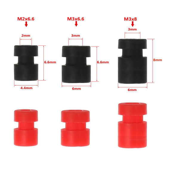 M2 M3 Anti Vibration Rubber Shock Absorber Damping Damper Ball For F3 F4 F7 Flight Controller FPV RC Drone Multi Rotor