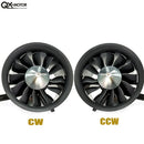 QX-MOTOR Ventola intubata da 70 mm a 12 pale EDF con motore brushless 6S, utilizza ESC da 100 A, adatta per jet, elicotteri, droni e parti ad ala fissa-5