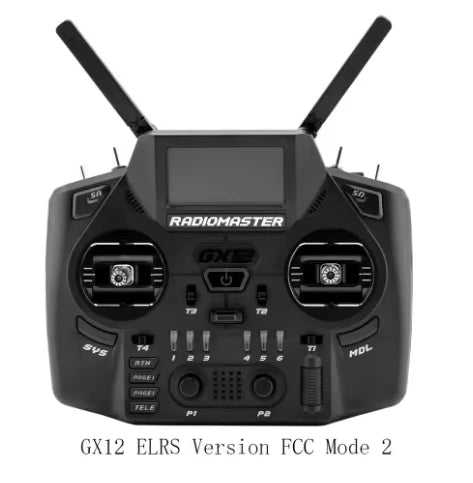 Hot Sale Radiomaster GX12 1000HZ 3D Digital CNC Hall Gimbal Dual Band Antenna Gemini XROSSBAND EXpressLRS Radio Controller