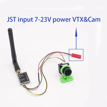 5.8G FPV Set EWRF TS5823 200mW/600mW transmitter and 1/3 CMOS 1500TVL B19 Mini Camera 2.1mm Lens For RC Racing Drone Car Part - 0