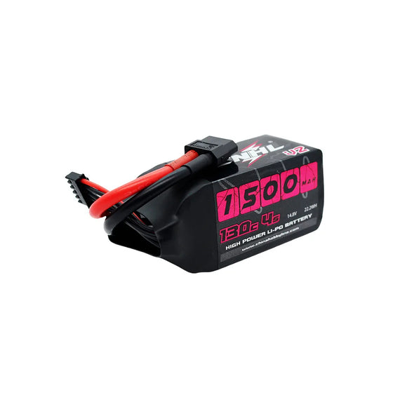 2PCS CNHL 4S 14.8V Lipo Battery 1500mah 130C with XT60 Plug For RC FPV Helicopter Airplane Drone Racing