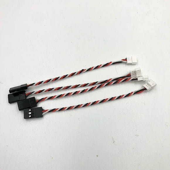 4PCS JST 1.0mm 1.25mm 1.5mm 3Pins Male Female Standard JR Servo Plug Extension Convert Cable for Mini Receiver Servo Wire Plug