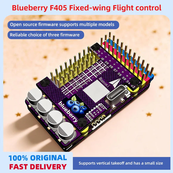 Blueberry F405 Fixed-Wing Flight Control AP/INAV Vertical Takeoff INAV Integrated Filtering Anti-Interference for Drones