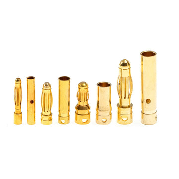 5Pairs Gold Plated Brass Banana Connectors RC Toys Plug Lipo Battery To Electronic ESC Motor DIY Accessories 2/3/3.5/4/5/6/8mm - 0